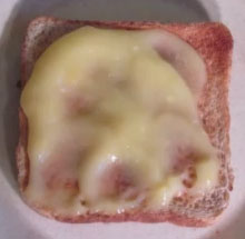 Lemon butter spread on toast
